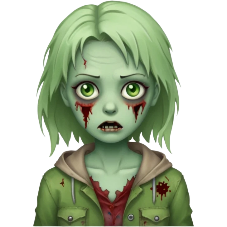 zombie girl emoji