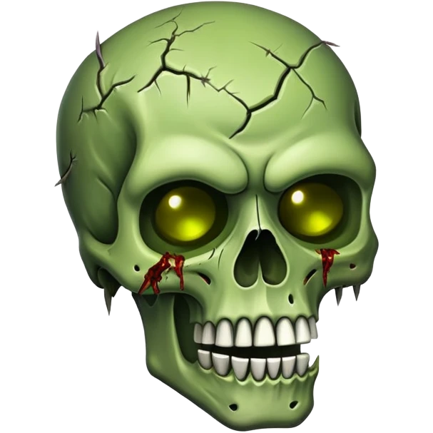 Zombie skull emoji emoji