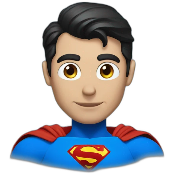 Blue superman emoji