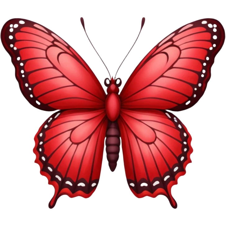 UNA BUTTERFLY FANTASY. DEBE TENER ESTE TONO/COLOR APROX: #BF1736 emoji