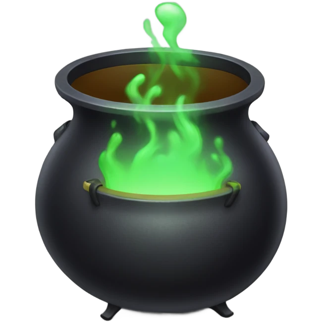 Cauldron with potion emoji