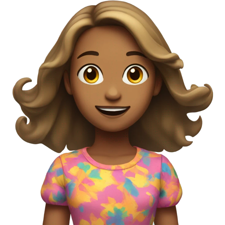 a girl flying emoji