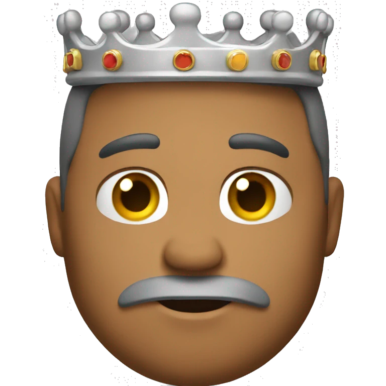 Man with crown on head emoji