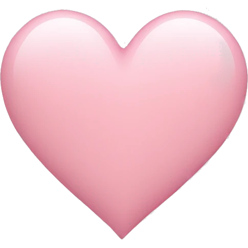 Light pink heart emoji