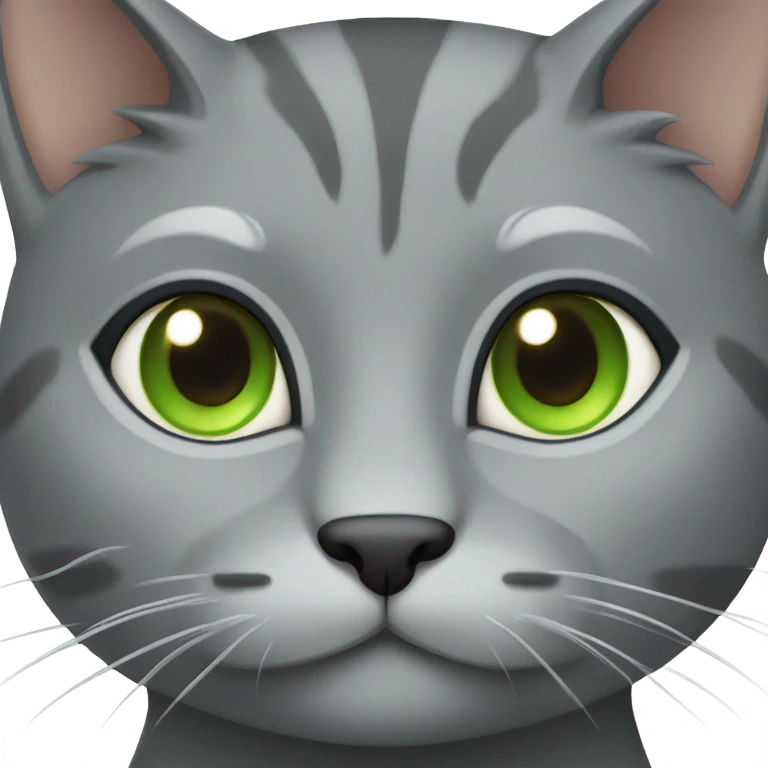 Gray cat emoji