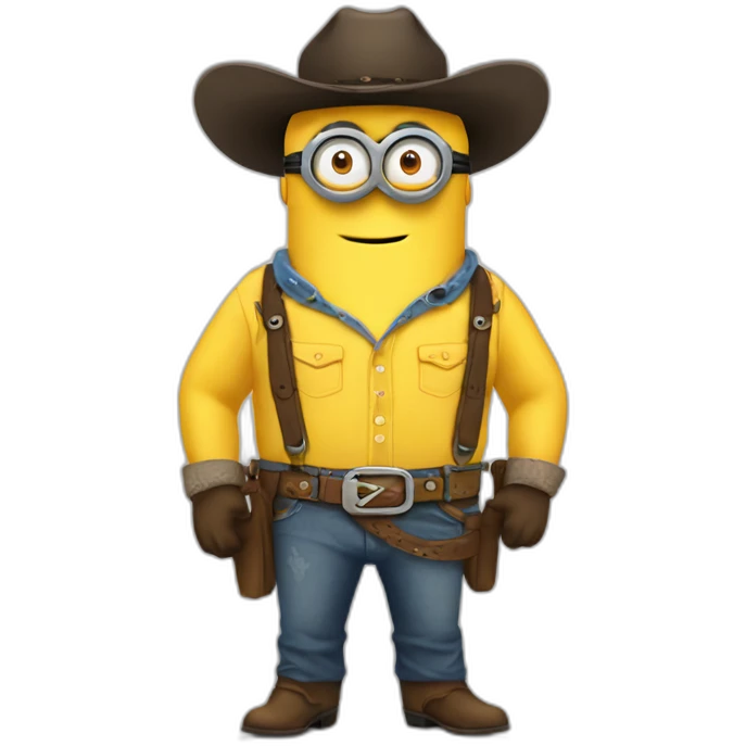 minion full-figured cowboy emoji