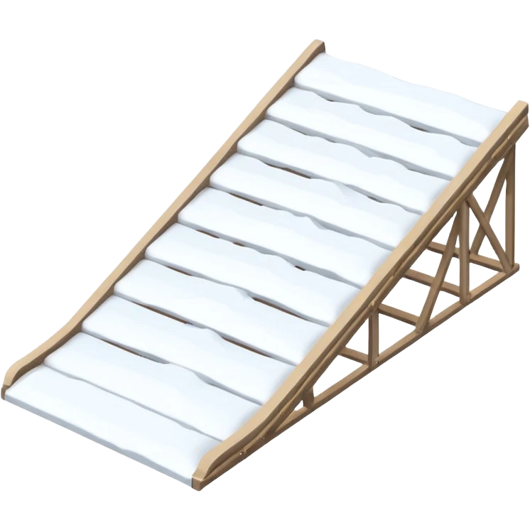 snow jump ramp on top view emoji