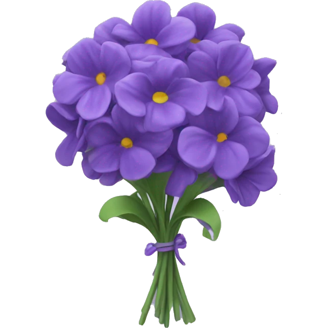 Violet bouquet  emoji