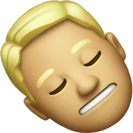 Passed out in the grass emoji