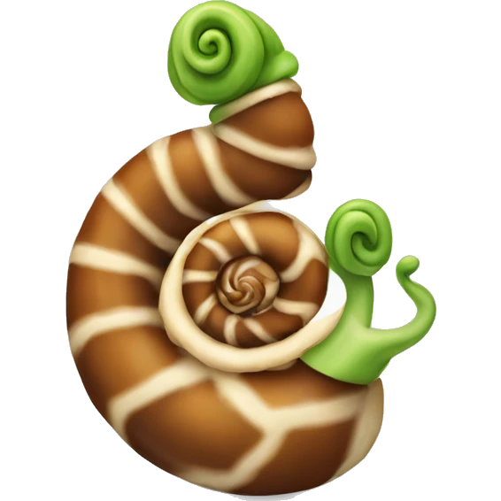 Eine Zimtschnecke emoji