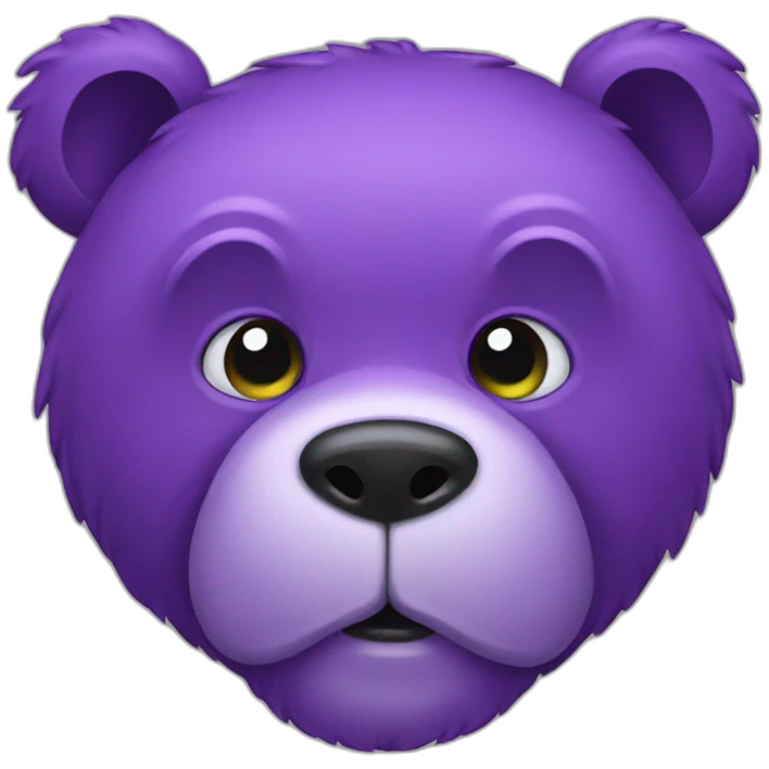 purple ugly bear emoji