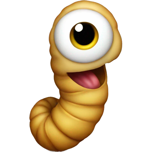 worm come from potatoe emoji