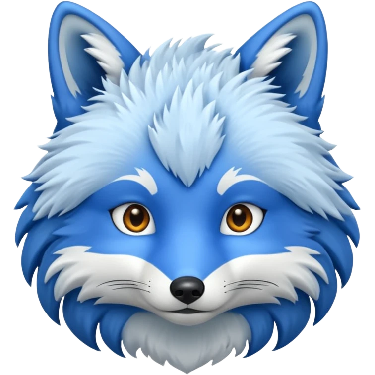 Blue fox emoji