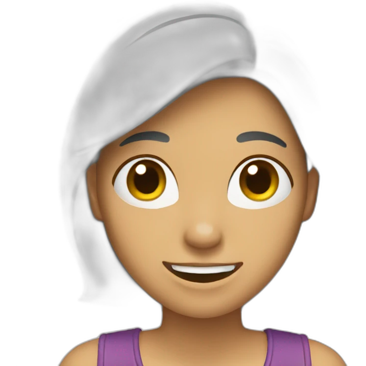 Mujer riendo emoji