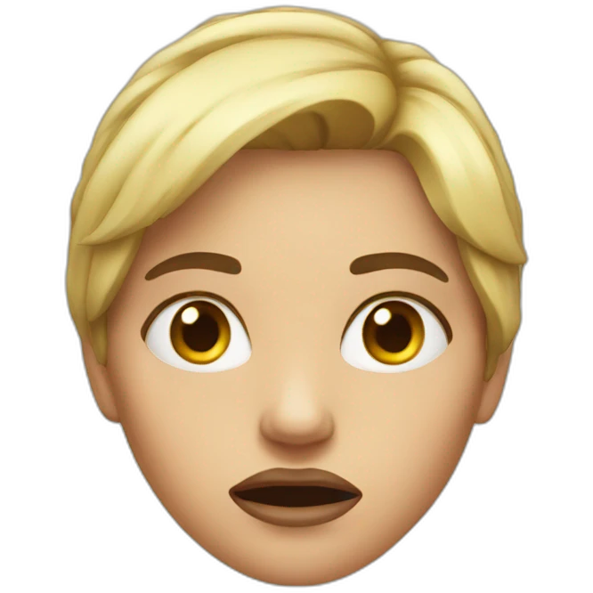 woman fear emoji