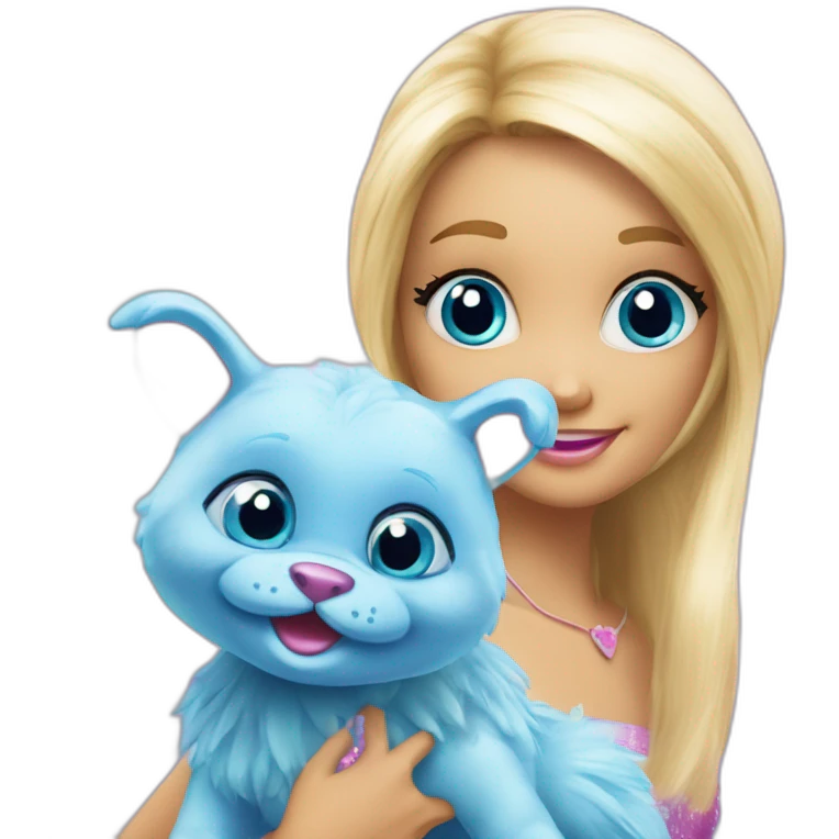 bibble blue creature from barbie fairytopia emoji