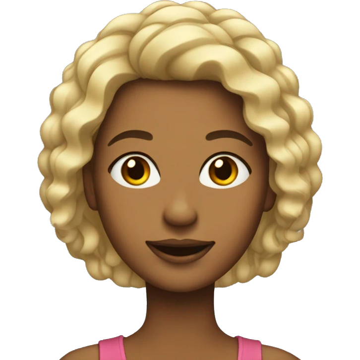 mulher de cabelo de trança emoji