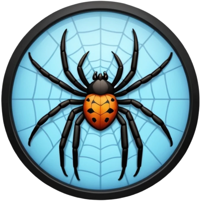 ventanas con telaraña emoji