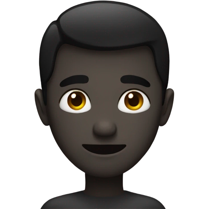 Dark head emoji