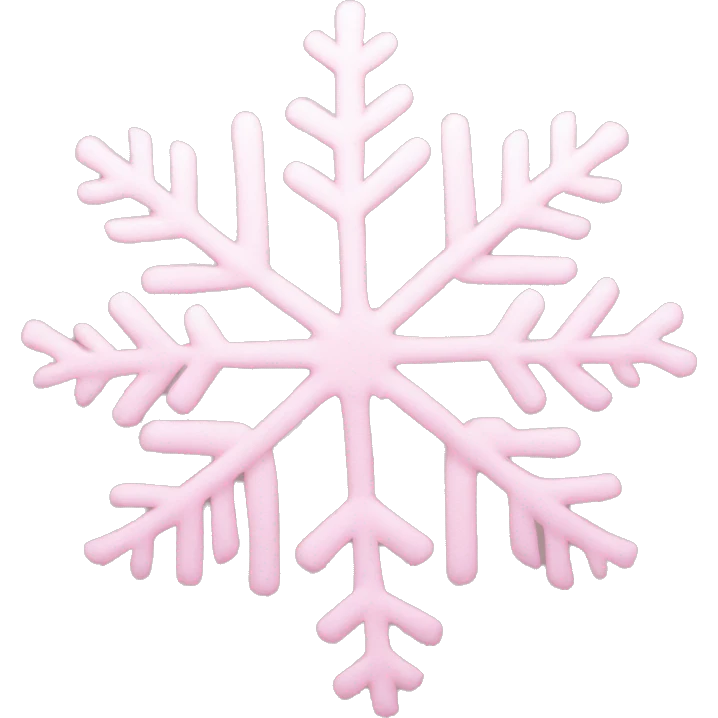 pastel pink snowflake  emoji