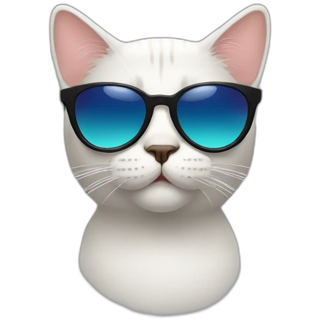 Cat with sunglasses emoji