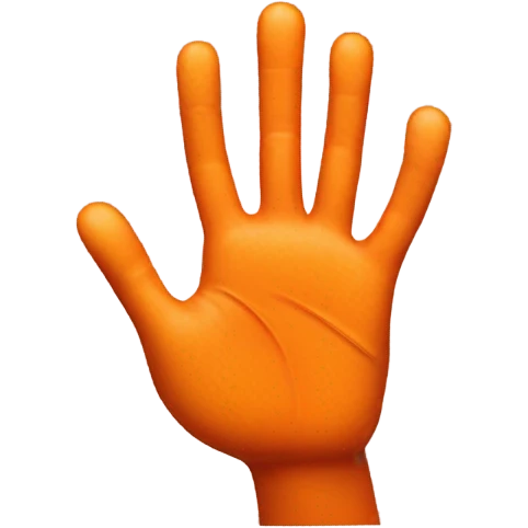 Orange clapping hands emoji
