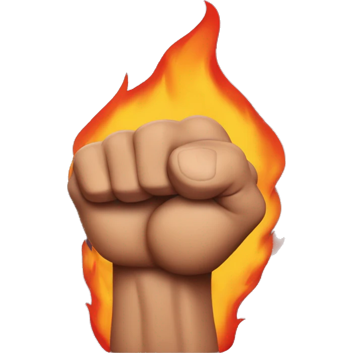 bicep with fire emoji
