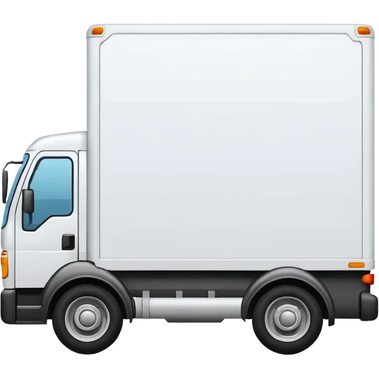 emoji of delivery truck with empty cargo area emoji