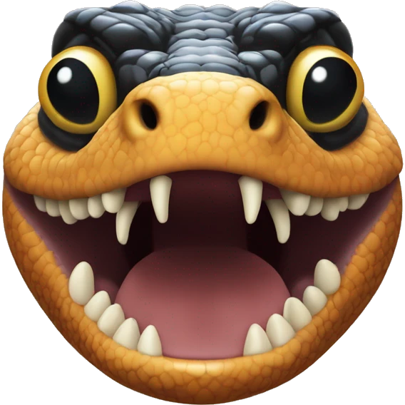 Gila Monster Head Front View emoji
