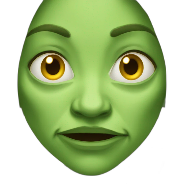 female goblin wrinkles evil emoji