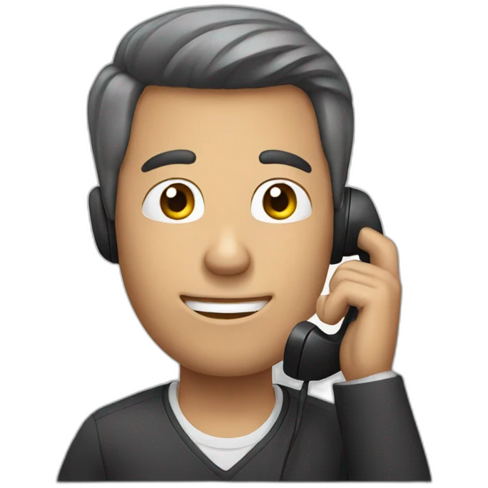 man talking on the phone emoji