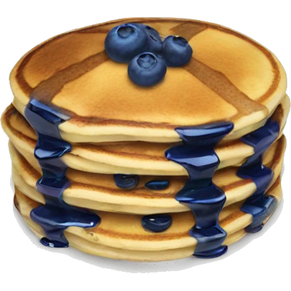 blueberry pancakes emoji
