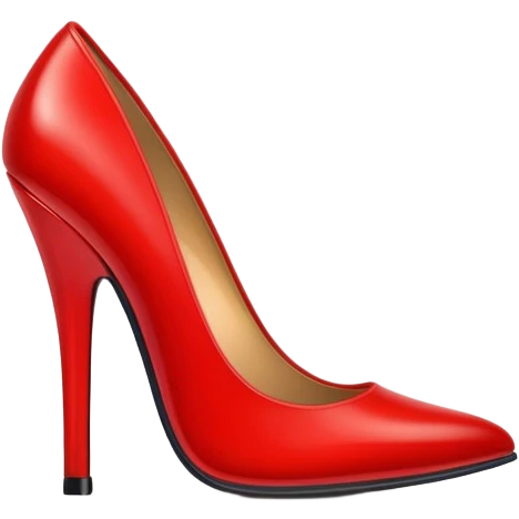 high heel shoe, vibrant and glossy, fashion theme emoji