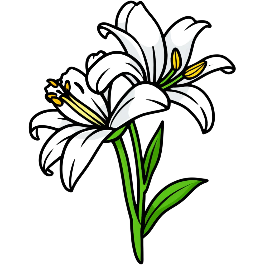 lily flower emoji