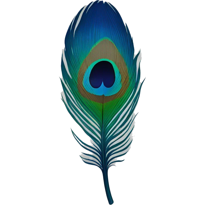 peacock feather emoji