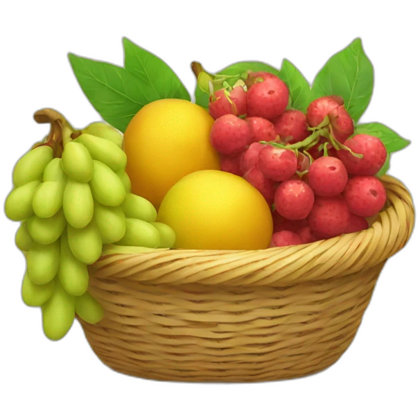 Fruit basket emoji