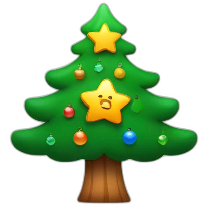 xiaomi logo with cristmas tree emoji