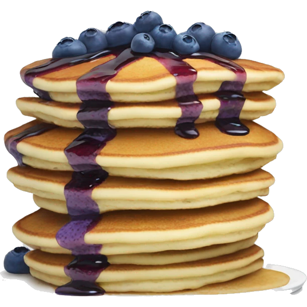 Blueberry pancakes  emoji