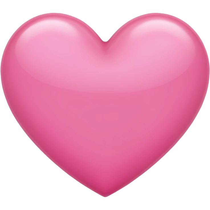 Plain pink heart emoji