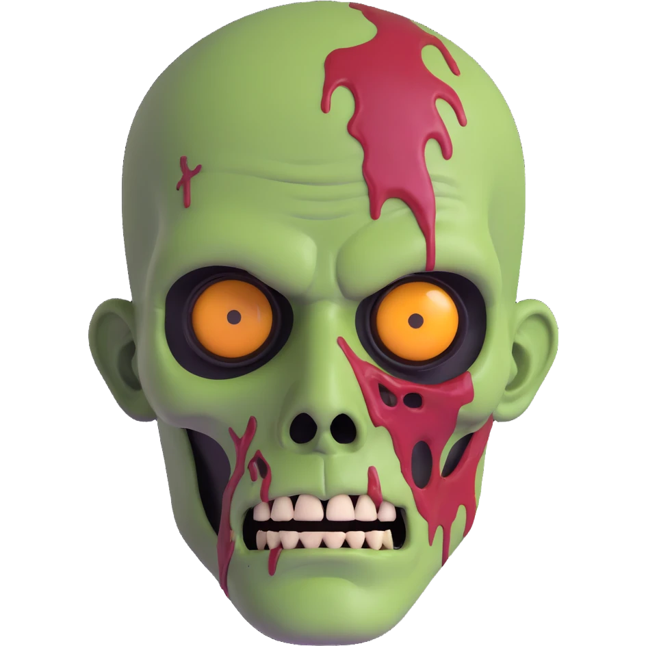 zombie man face emoji