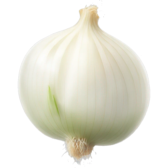 Minced white onion emoji