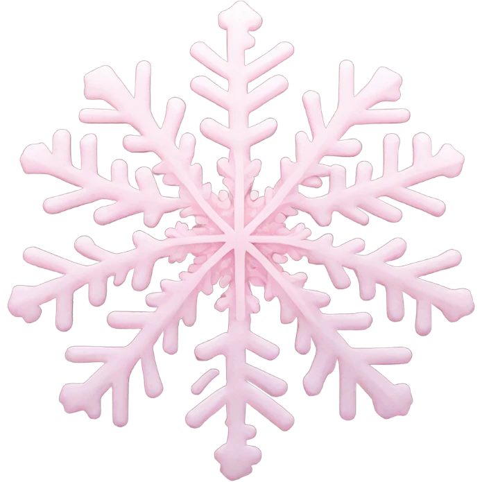 pastel pink snowflake  emoji