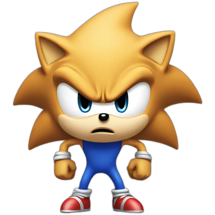 Sonic the hedgehog angry emoji