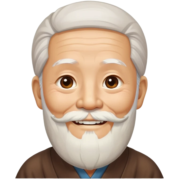 wise chinese old man with long beard emoji