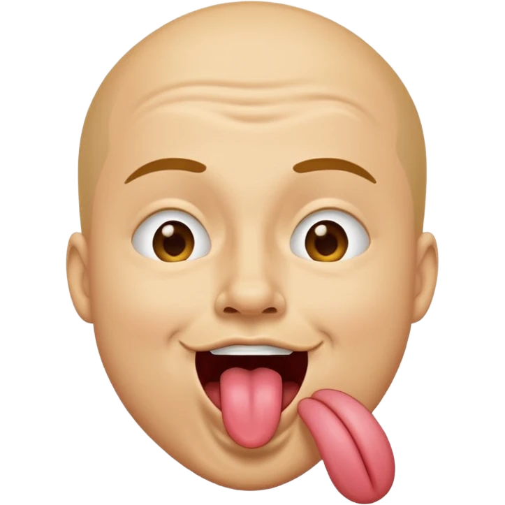Sticking out tongue while scrunching nose in a happily joking way emoji