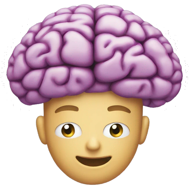 brain level up emoji