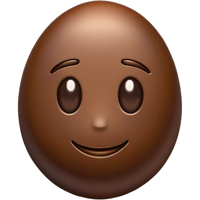 a brown coffee bean, kahve çekirdeği emoji