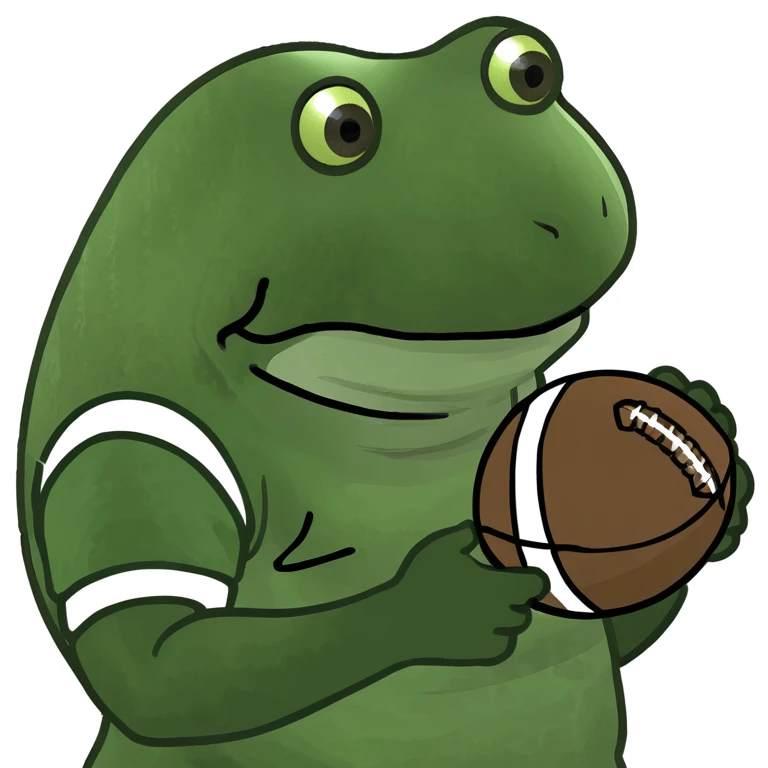 bufo in a football suit emoji