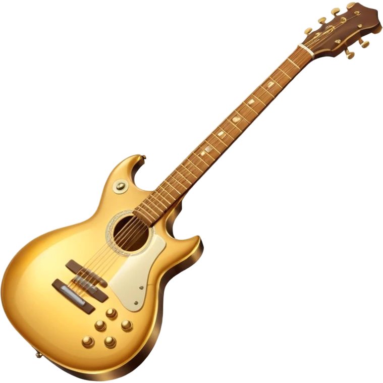 cinematic-realistic-guitar,-polished-metal,-warm-golden-reflections-dancing-along-its-surface,-soft-hands-carefully-positioned-over-the-keys,-glowing-with-an-elegant-and-airy-charm. emoji