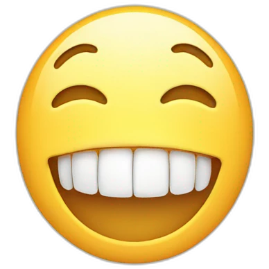 Person smiling with a missing tooth emoji